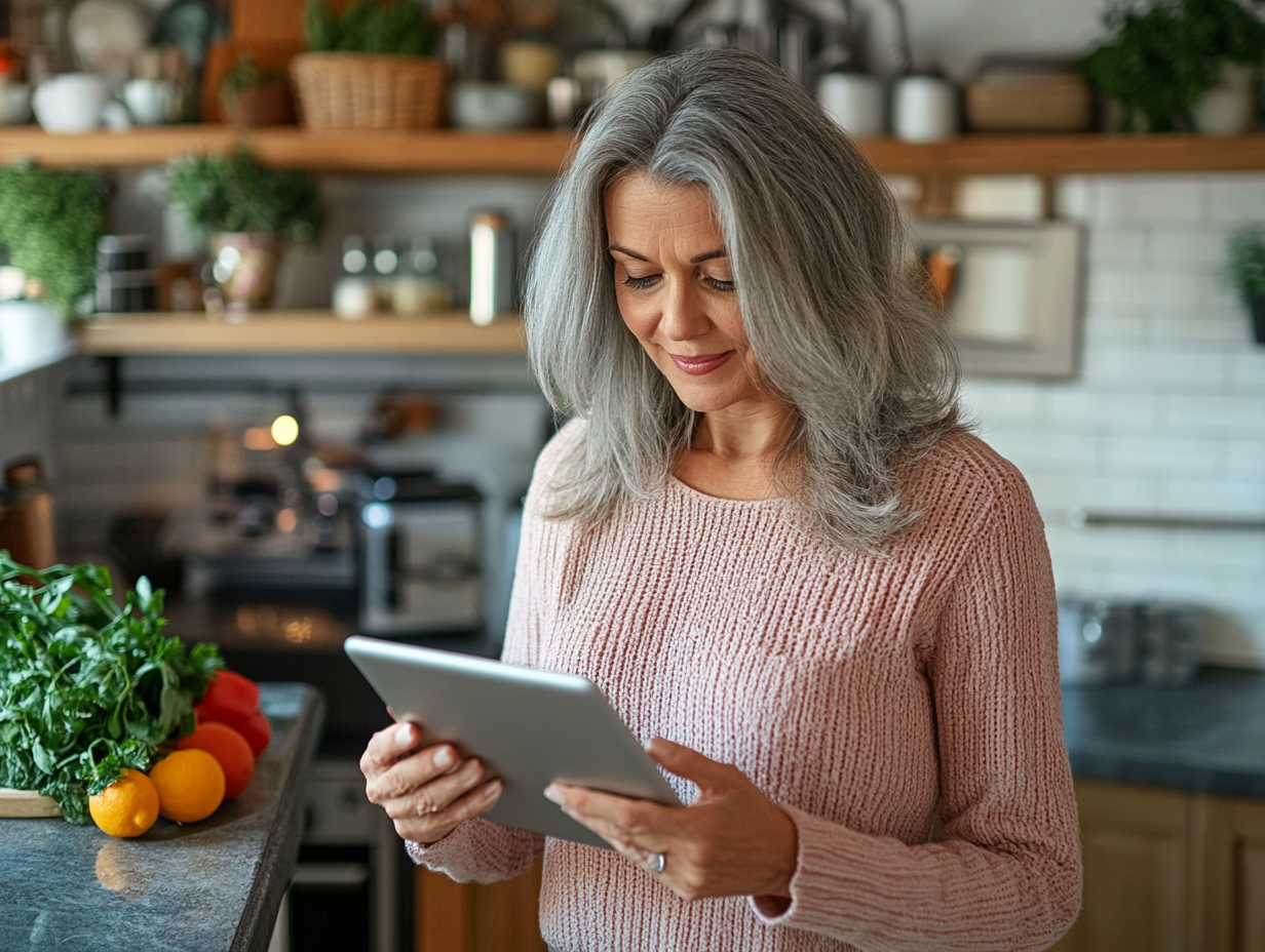 Dr. Expert în nutriție prezentând beneficiile planificării nutriționale pentru vârstnici